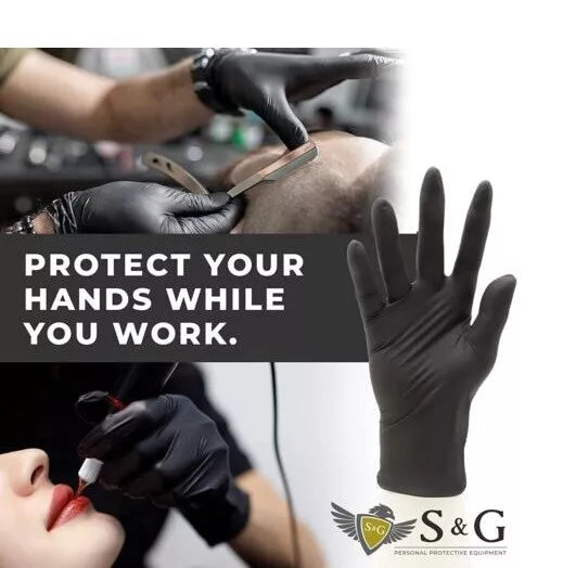 Black Nitrile Gloves 3 Mil I 1000 Pieces