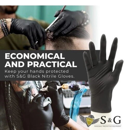 Black Nitrile Gloves 3 Mil I 1000 Pieces