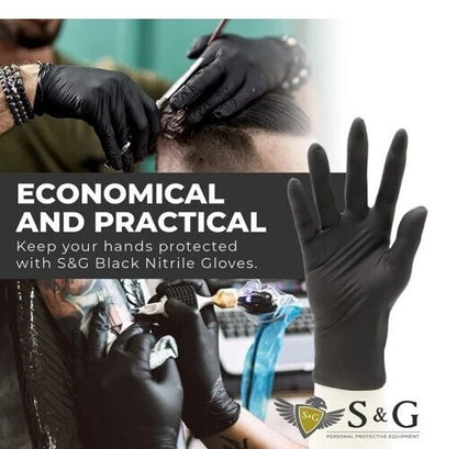 Black Nitrile Gloves 5 Mil | 200 Pieces
