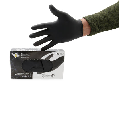 Black Nitrile Gloves 3 Mil I 200 Pieces