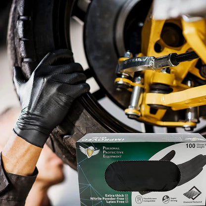 Black Nitrile Gloves (Improved Grip) 6 Mil I 1000 Pieces